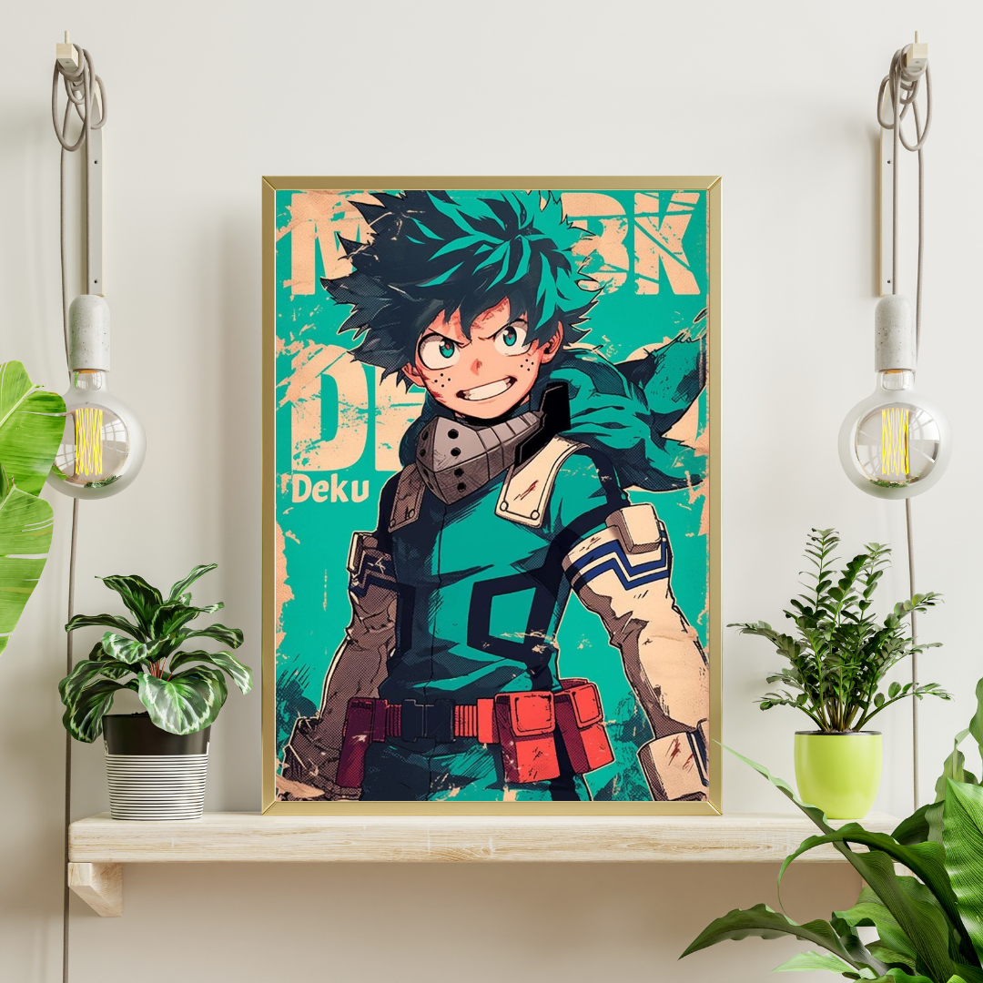 Hero’s Resolve | Anime-Inspired Power Framed Poster