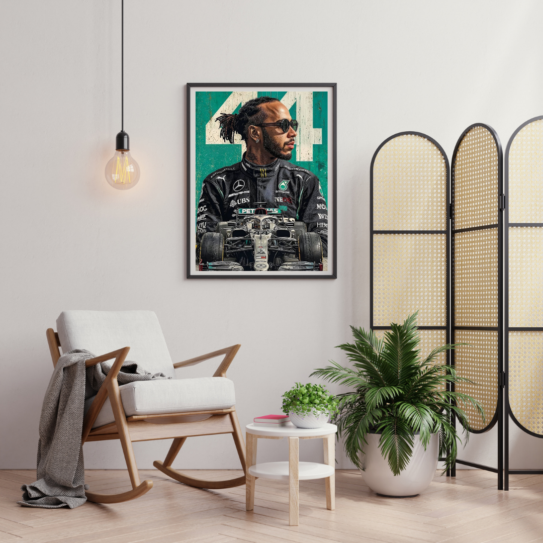 Formula Racing Champion Wall Poster | Elite Motorsport Art Print by Chilekotha