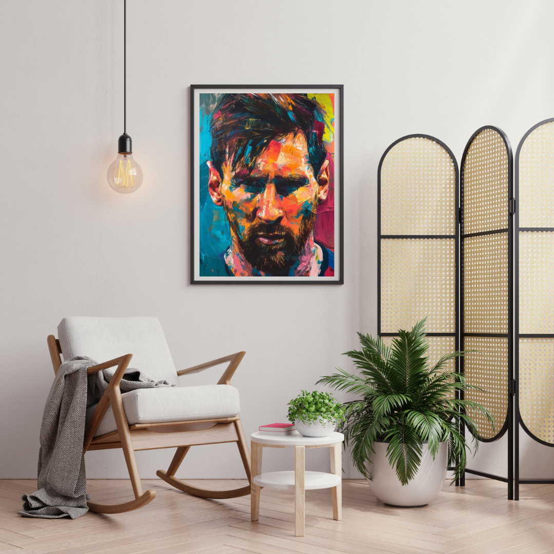 Silent Genius – Abstract Expression Portrait Wall Poster | Chilekotha