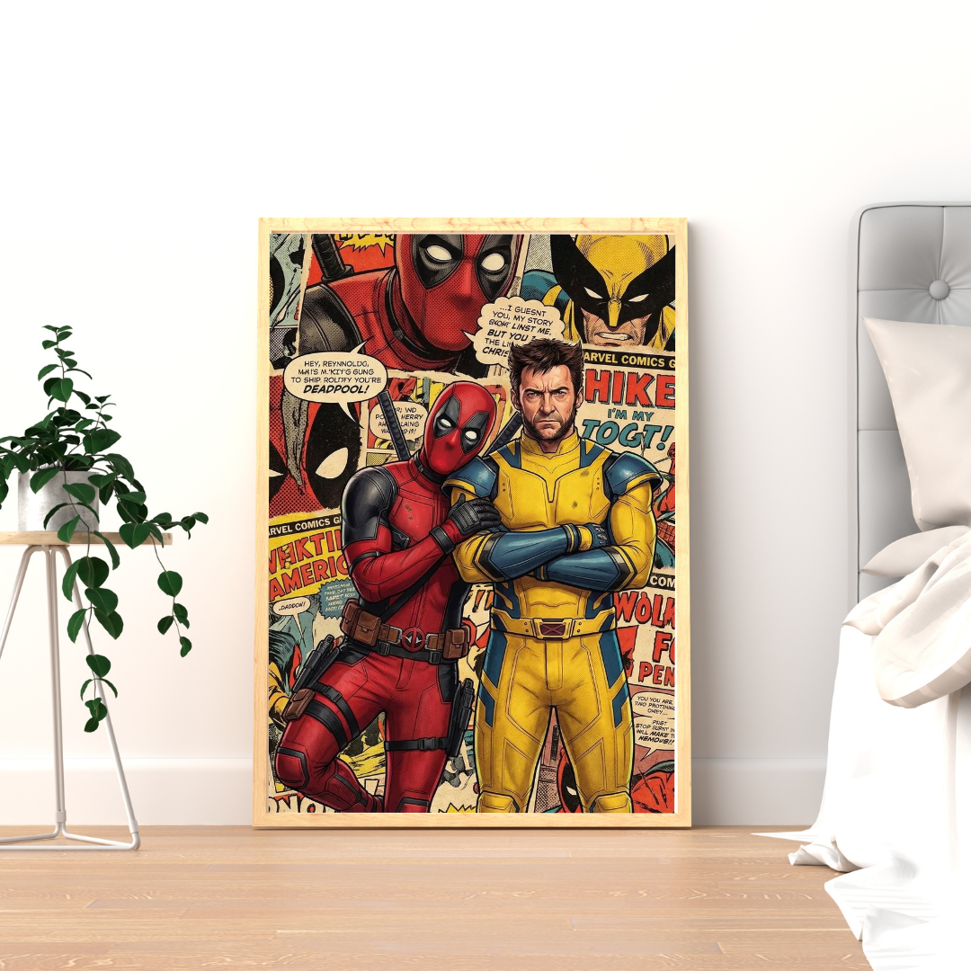 Clash of Legends – Comic Duo Wall Poster