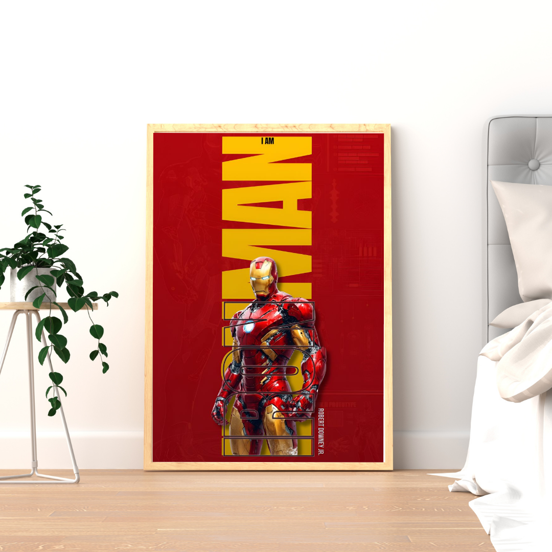 I Am Power – Armored Hero Statement Wall Poster