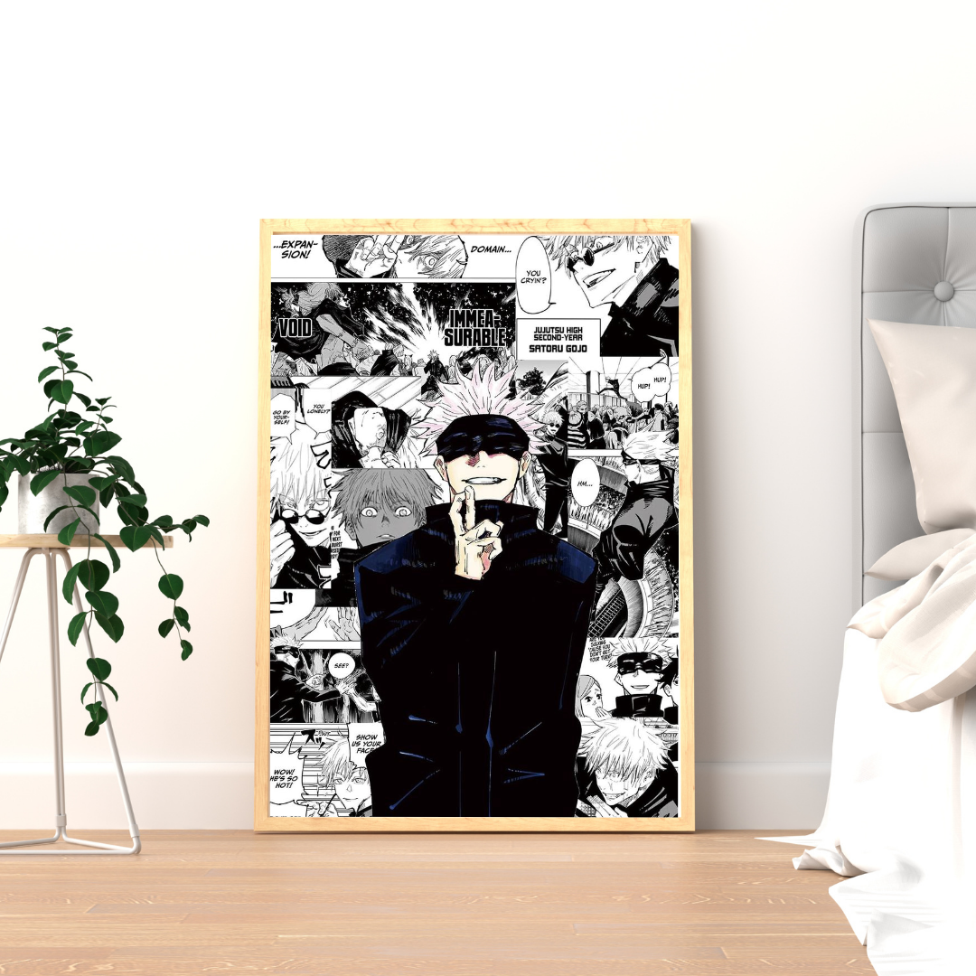 Infinity Gaze – Dark Anime Sorcerer Wall Poster