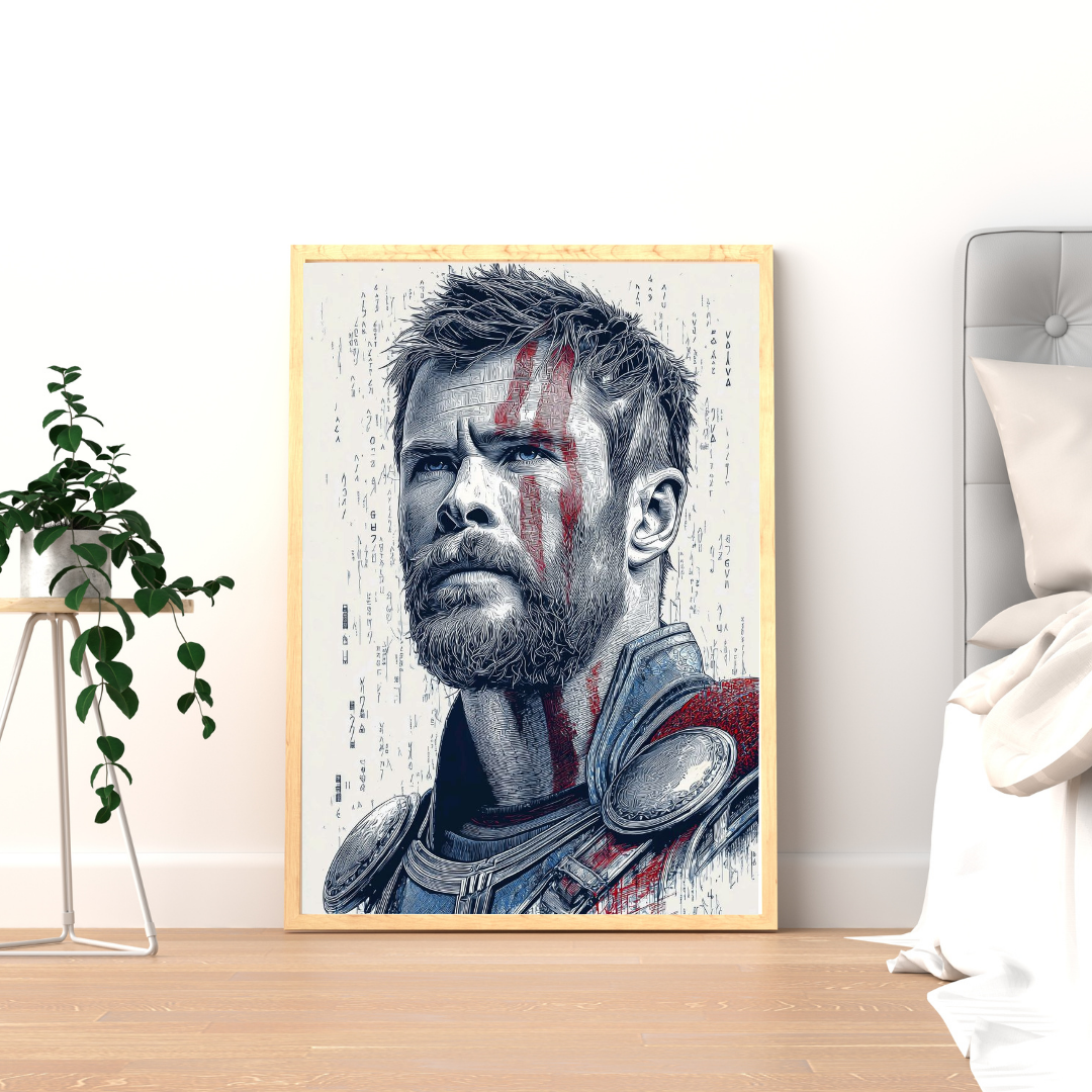 Stormborn Valor – Warrior Portrait Wall Poster